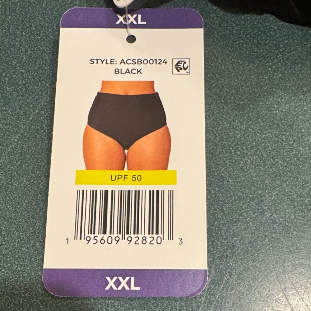Anne Cole NWT Black Swim bikini bottom XXL - Picture 4 of 5